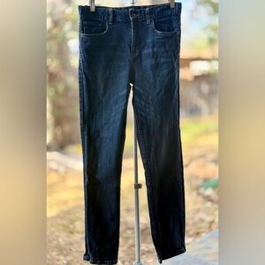 Lucky Brand Boys Size 18 Straight Leg Jeans Dark Wash Premium Denim